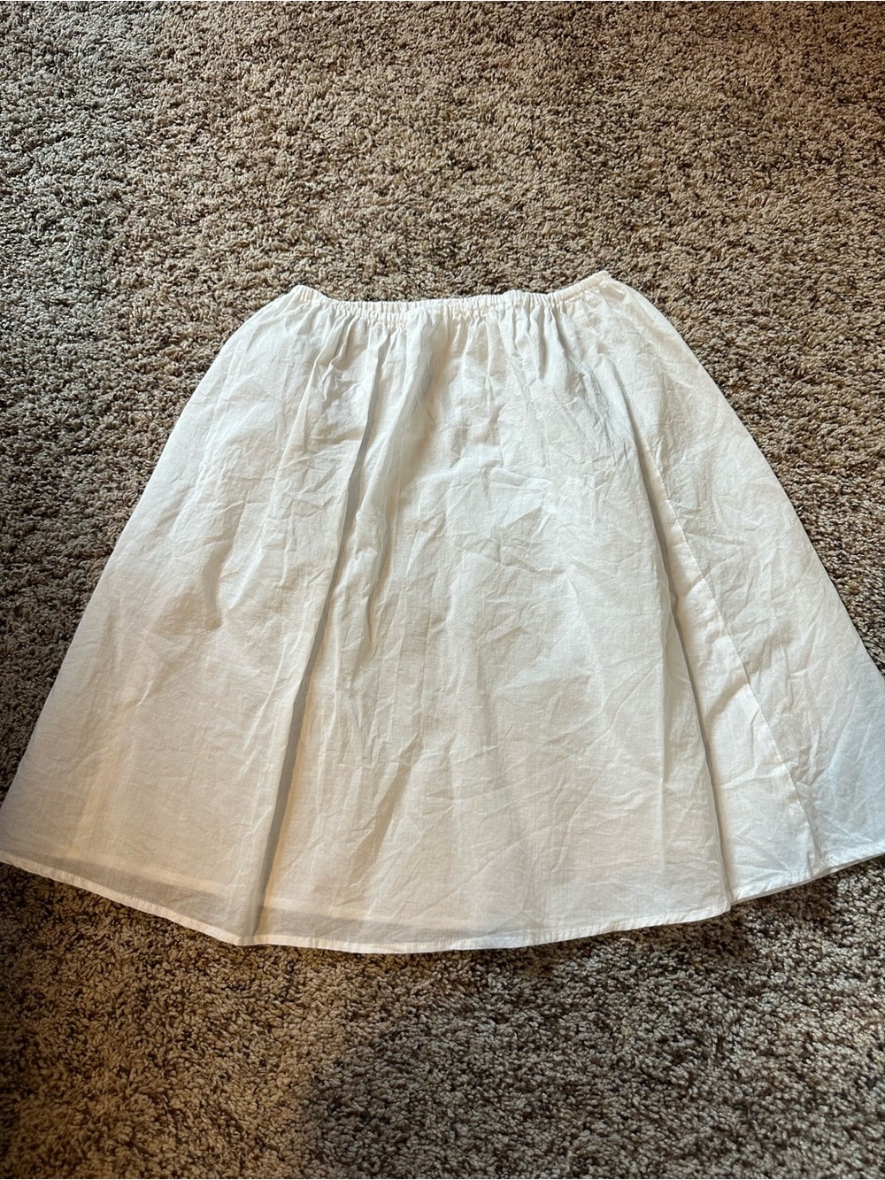slip skirt super light weight cotton White A-Line Women's Skirt